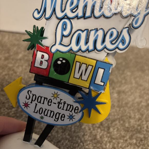 Dept. 56 Snow Village Memory Lanes Bowl - Picture 4 of 16